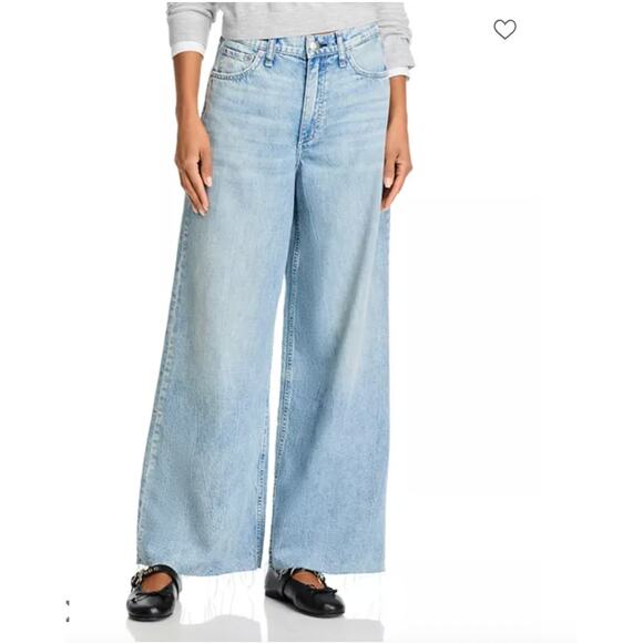 rag & bone Featherweight Sofie High Rise Jeans 33 NWT - Picture 1 of 5